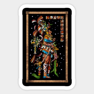 Mayan King Chan Bahlum II Sticker